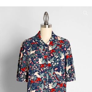 Modcloth Bunny Button Down